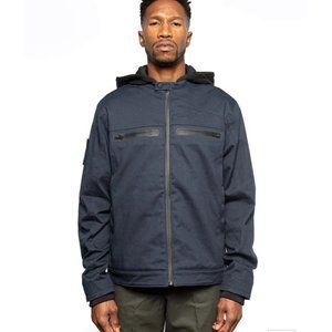 NWT SUPER 73 SMALL CHISEL HOODED JACKET MIDNIGHT BLUE